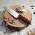 Set 9 cutite cu suport Berlinger Haus, Leonardo, inox/bambus, visiniu mat/natur