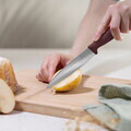 Set 9 cutite cu suport Berlinger Haus, Leonardo, inox/bambus, visiniu mat/natur