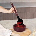 Set 5 ustensile de bucatarie cu suport, Berlinger Haus, Leonardo, nailon/plastic, visiniu mat/negru