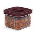 Set 5 recipiente depozitare Berlinger Haus, Leonardo, 460 ml / 1.1 L / 1.5 L, plastic, transparent/visiniu