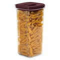 Set 5 recipiente depozitare Berlinger Haus, Leonardo, 460 ml / 1.1 L / 1.5 L, plastic, transparent/visiniu