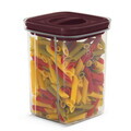 Set 5 recipiente depozitare Berlinger Haus, Leonardo, 460 ml / 1.1 L / 1.5 L, plastic, transparent/visiniu