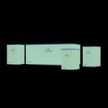 Set cutie pentru paine si 3 recipiente Berlinger Haus, Leonardo, 33x18x12 cm, otel carbon, visiniu mat/natur