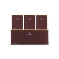 Set cutie pentru paine si 3 recipiente Berlinger Haus, Leonardo, 33x18x12 cm, otel carbon, visiniu mat/natur