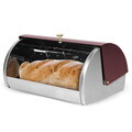 Set cutie pentru paine si 3 recipiente Berlinger Haus, Leonardo, 38.5x28x18.5 cm, inox, visiniu