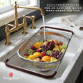 Strecuratoare cu manere reglabile Berlinger Haus, Leonardo, 34x24x11 cm, inox 18/10, argintiu/visiniu