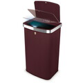 Cos de gunoi cu senzor Berlinger Haus, Leonardo, 38.5x28.5x65 cm, 60 L, otel, visiniu mat