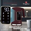Ceainic electric digital Berlinger Haus, Leonardo, 1.7 L, plastic/inox, visiniu mat