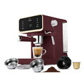 Espressor digital 3 in 1 Berlinger Haus, Leonardo, 950W, 21x25.9x28 cm, inox, visiniu mat