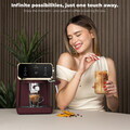 Espressor digital 3 in 1 Berlinger Haus, Leonardo, 950W, 21x25.9x28 cm, inox, visiniu mat