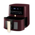 Friteuza cu aer cald si fereastra Berlinger Haus, Leonardo, 38.8x30x32.4 cm, 8 L, 1650W, visiniu mat