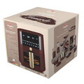Friteuza cu aer cald si fereastra Berlinger Haus, Leonardo, 38.8x30x32.4 cm, 8 L, 1650W, visiniu mat