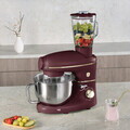 Robot de bucatarie 4 in 1 Berlinger Haus, Leonardo, 1500W, inox/plastic, visiniu mat/argintiu