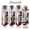 Robot de bucatarie 4 in 1 Berlinger Haus, Leonardo, 1500W, inox/plastic, visiniu mat/argintiu