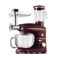 Robot de bucatarie 4 in 1 Berlinger Haus, Leonardo, 1500W, inox/plastic, visiniu mat/argintiu