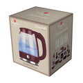Ceainic electric Berlinger Haus, Leonardo, 1.7 L, sticla borosilicata, visiniu mat/transparent