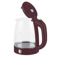 Ceainic electric Berlinger Haus, Leonardo, 1.7 L, sticla borosilicata, visiniu mat/transparent
