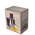 Storcator de fructe Berlinger Haus, Leonardo, 500W, 600 ml, inox, visiniu mat/argintiu