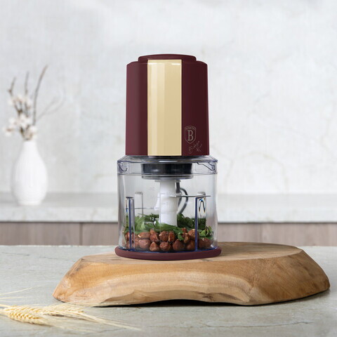 Tocator 2 in 1 Berlinger Haus, Leonardo, 600 ml, plastic, visiniu mat/transparent