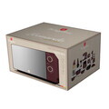 Cuptor cu microunde Berlinger Haus, Leonardo, 1100W, 20L, 44.5x24.2x32.5 cm, visiniu mat/argintiu