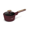 Cratita cu capac Berlinger Haus, Leonardo Nordic, 16 cm, 1.2 L, aluminiu forjat, visiniu mat
