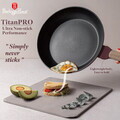 Tigaie Berlinger Haus, Leonardo Nordic, 28 cm, 2.4 L, aluminiu forjat, visiniu mat