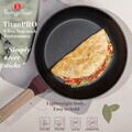 Tigaie Berlinger Haus, Leonardo Nordic, 28 cm, 2.4 L, aluminiu forjat, visiniu mat
