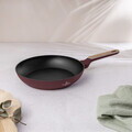 Tigaie Berlinger Haus, Leonardo Nordic, 28 cm, 2.4 L, aluminiu forjat, visiniu mat