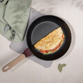 Tigaie Berlinger Haus, Leonardo Nordic, 28 cm, 2.4 L, aluminiu forjat, visiniu mat
