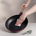 Tigaie Berlinger Haus, Leonardo Nordic, 28 cm, 2.4 L, aluminiu forjat, visiniu mat