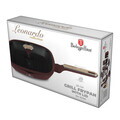 Tigaie grill cu capac Berlinger Haus, Leonardo Nordic, 28 cm, 2.1 L, aluminiu forjat, visiniu mat