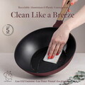 Tigaie Wok Berlinger Haus, Leonardo Nordic, 28 cm, 3.5 L, aluminiu forjat, visiniu mat