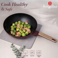 Tigaie Wok Berlinger Haus, Leonardo Nordic, 28 cm, 3.5 L, aluminiu forjat, visiniu mat