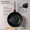 Tigaie Wok Berlinger Haus, Leonardo Nordic, 28 cm, 3.5 L, aluminiu forjat, visiniu mat