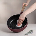 Tigaie flip Berlinger Haus, Leonardo Nordic, 26 cm, aluminiu, visiniu mat