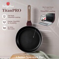 Tigaie flip Berlinger Haus, Leonardo Nordic, 26 cm, aluminiu, visiniu mat