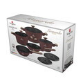 Set pentru gatit Berlinger Haus, Leonardo Nordic, 10 piese, aluminiu forjat, visiniu mat