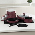 Set pentru gatit Berlinger Haus, Leonardo Nordic, 13 piese, aluminiu, visiniu mat