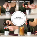 Espressor 3 in 1 Berlinger Haus, Leonardo Nordic, 950W, 23x26.5x30.5 cm, inox, visiniu mat/natur