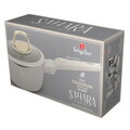 Cratita cu capac Berlinger Haus, Sahara, 16 cm, 1.2 L, aluminiu forjat, crem mat