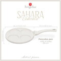 Tigaie pentru clatite, 4 forme Berlinger Haus, Sahara, 26 cm, aluminiu turnat, crem mat
