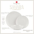 Serviciu de masa rotund, 18 piese Berlinger Haus, Sahara, ceramica, crem mat