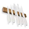Set 5 cutite cu suport magnetic Berlinger Haus, Sahara, inox/lemn, crem mat/natur