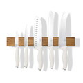 Set 5 cutite cu suport magnetic Berlinger Haus, Sahara, inox/lemn, crem mat/natur