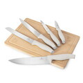 Set 5 cutite cu tocator Berlinger Haus, Sahara, inox/bambus, crem mat/natur