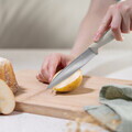 Set 9 cutite cu suport Berlinger Haus, Sahara, inox/bambus, crem mat/natur