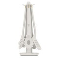 Set 5 ustensile de bucatarie cu suport, Berlinger Haus, Sahara, nailon/plastic, crem mat