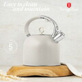 Ceainic Berlinger Haus, Sahara, 3 L, inox 18/10, crem mat/argintiu