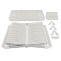 Scurgator de vase cu 2 etaje Berlinger Haus, Sahara, 48x35.4x27.2 cm, inox/plastic, crem mat