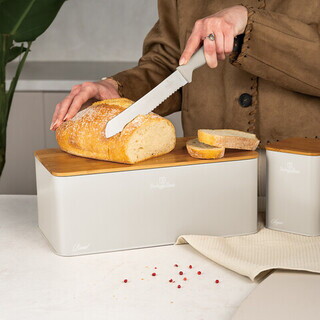Crem mat;Natur, Set 4 piese 33x18x12 cm